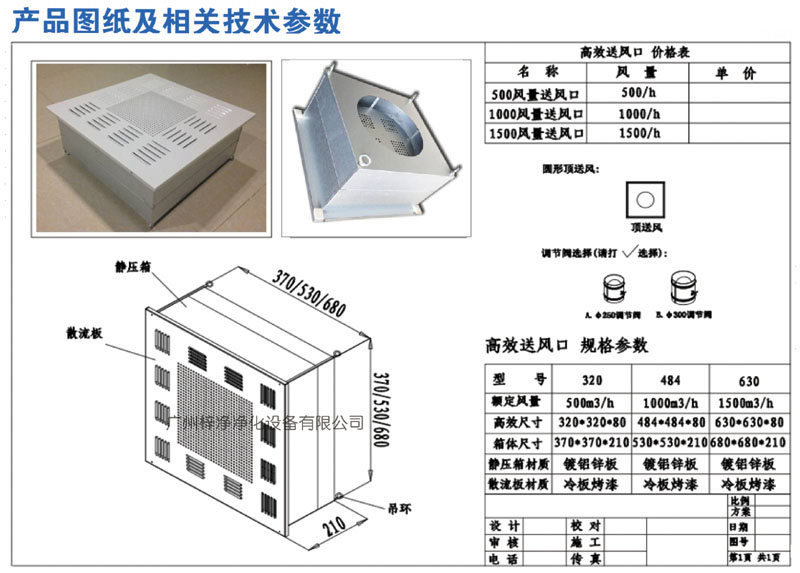 500、1000、1500新型高效送風(fēng)口規(guī)格尺寸